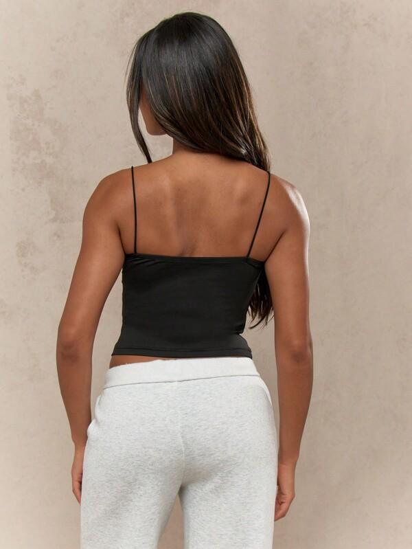 Missguided MISSGUIDED Thin Strap Bandeau Cami With Square Neckline