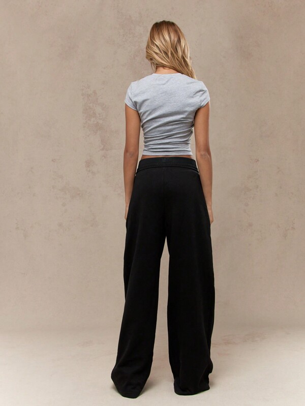 Missguided MISSGUIDED Ultra Comfortable Wide Leg Drawstring Sweatpants