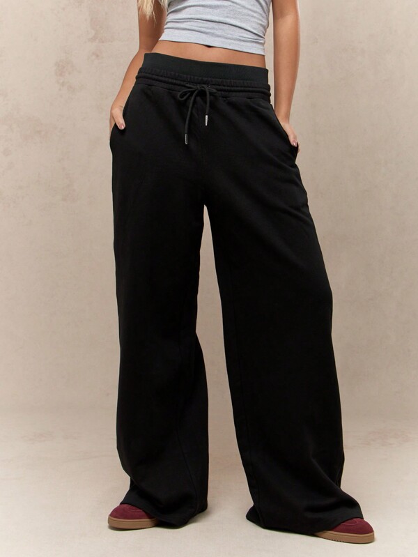 missguided MISSGUIDED Ultra Comfortable Wide Leg Drawstring Sweatpants