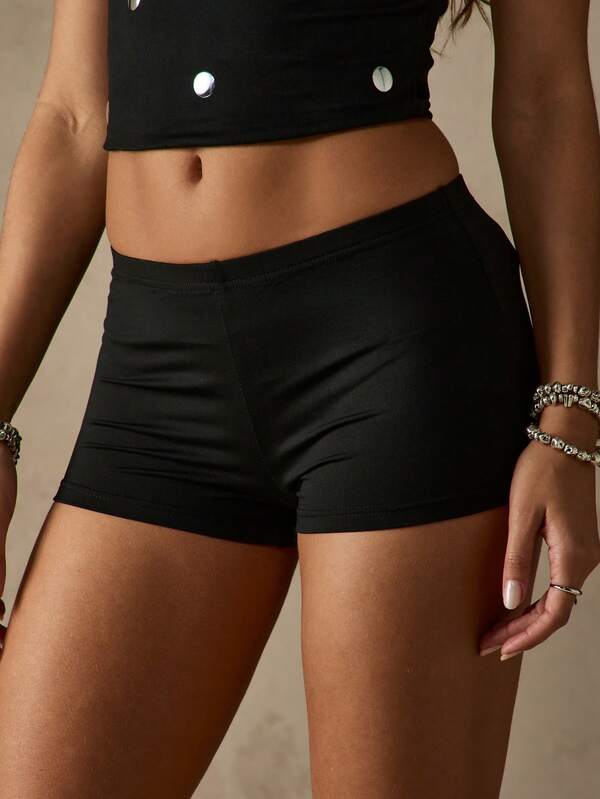 Missguided MISSGUIDED Ultra High Rise Stretchy Booty Shorts Body Sculpting Hot Pants Layering Party