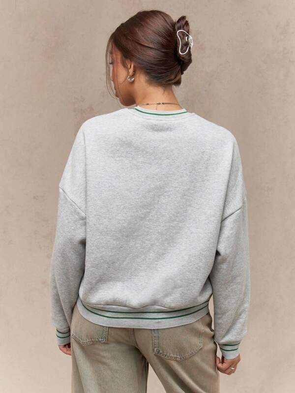 Missguided MISSGUIDED Vintage College School Of Arts Graphic Sweatshirt
