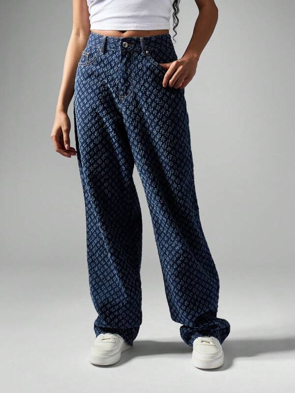 missguided MISSGUIDED Vintage High Rise Straight Leg Nibble Jeans