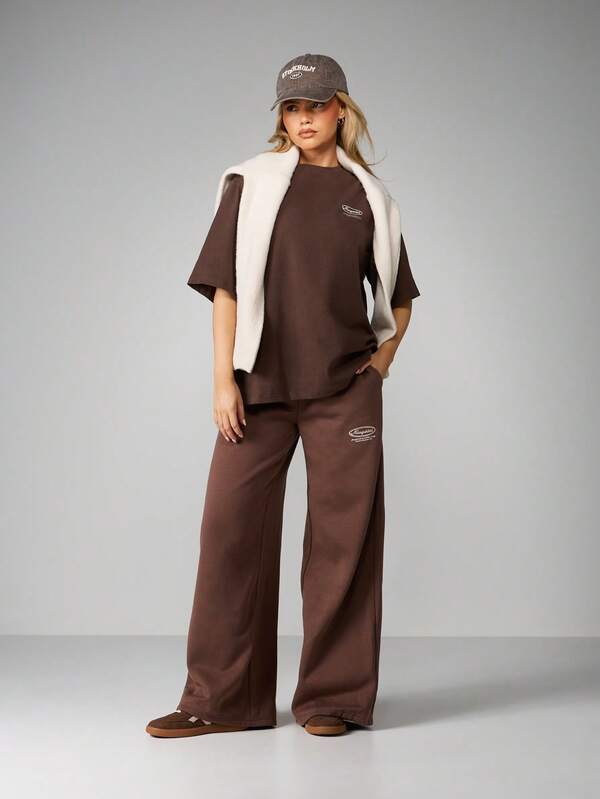 Missguided MISSGUIDED Wide Leg Drawstring Sweatpants