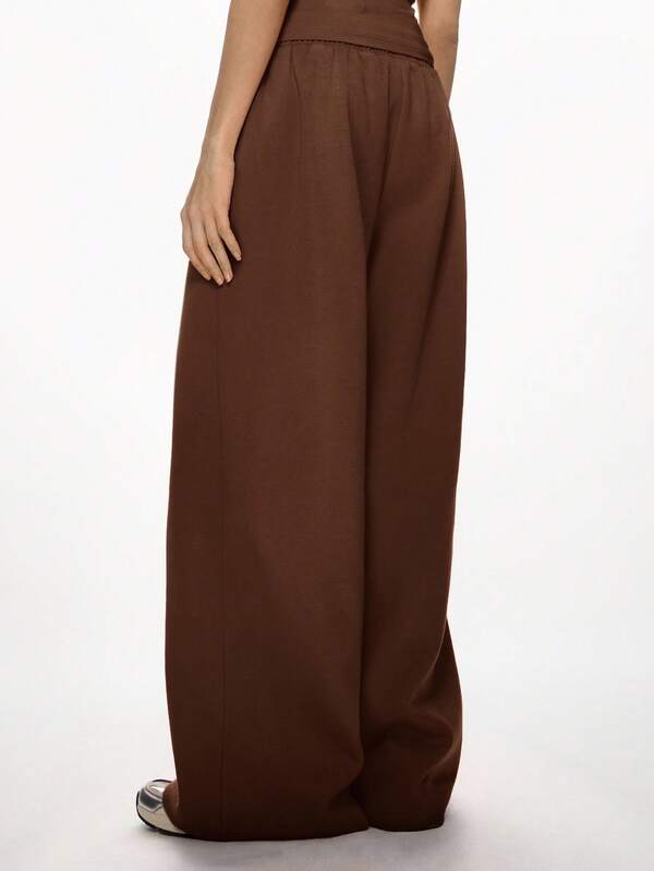 Missguided MISSGUIDED Wide Leg Drawstring Sweatpants With Elastic Waistband