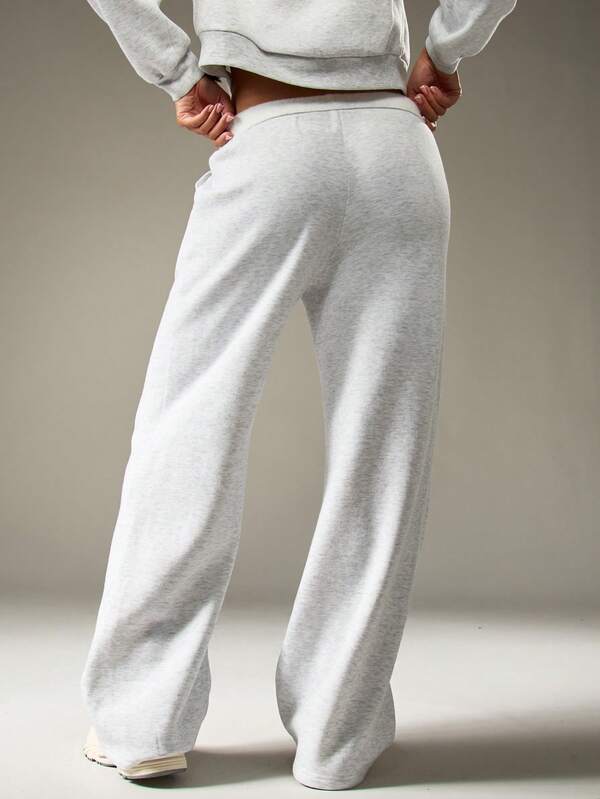 Missguided MISSGUIDED Wide Leg Drawstring Sweatpants With Logo Detail