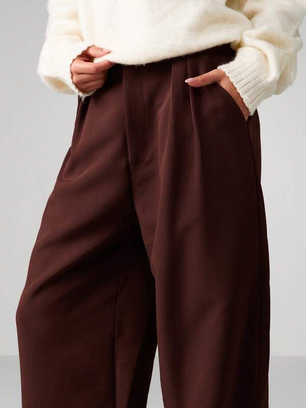 Missguided MISSGUIDED Wide Leg High Waisted Palazzo Pants