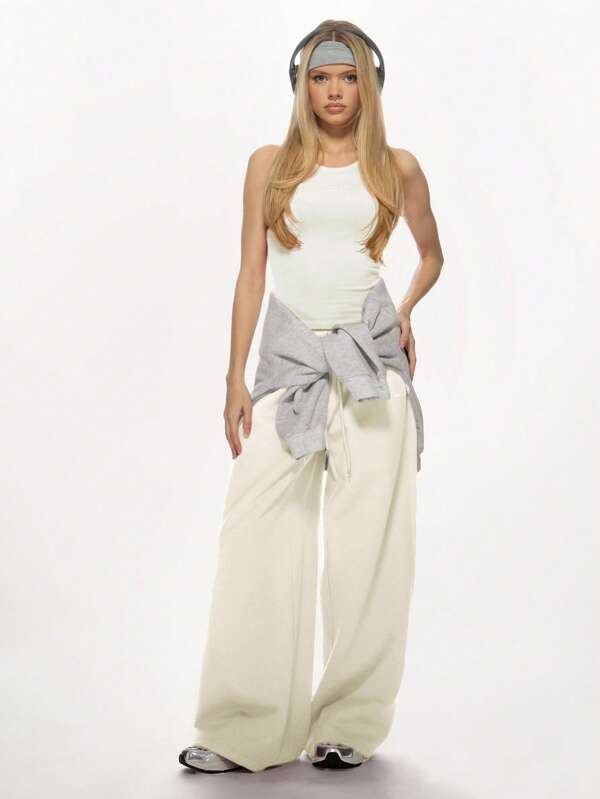 Missguided MISSGUIDED Wide Leg Oversized Fit Casual Sweatpants