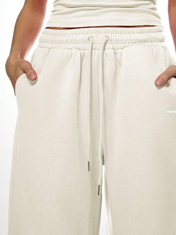 Missguided MISSGUIDED Wide Leg Oversized Fit Casual Sweatpants