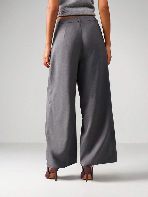 Missguided MISSGUIDED Wide Leg Palazzo Trousers With High Waist