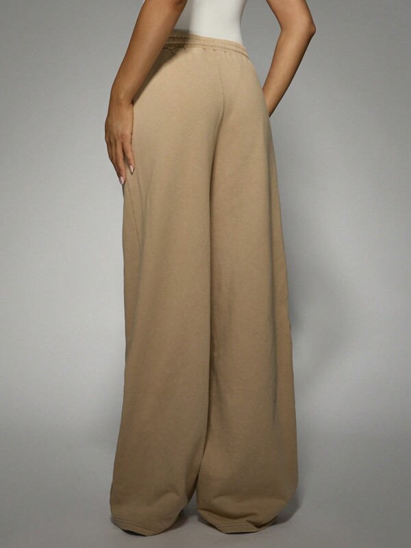 Missguided MISSGUIDED Wide Leg Sweatpants Drawstring Waistband