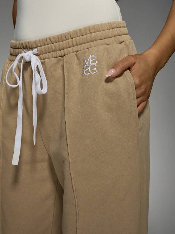 Missguided MISSGUIDED Wide Leg Sweatpants Drawstring Waistband