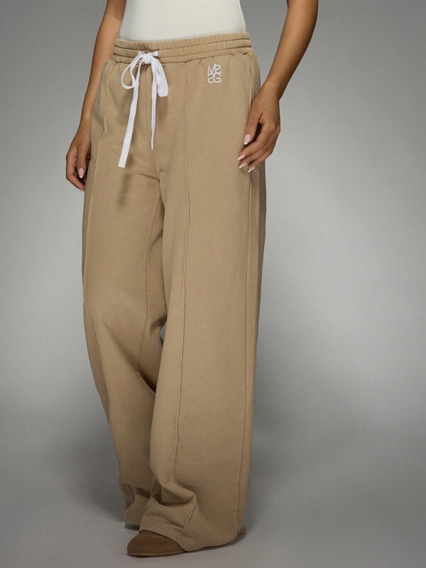 missguided MISSGUIDED Wide Leg Sweatpants Drawstring Waistband