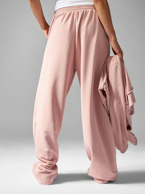 Missguided MISSGUIDED Wide Leg Sweatpants With Drawstring And Pockets