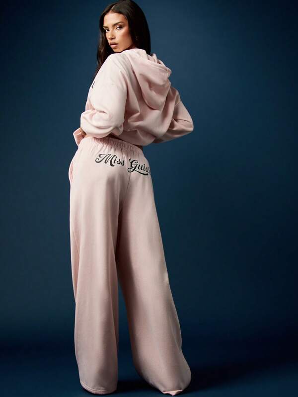 missguided MISSGUIDED Wide Leg Sweatpants With Drawstring And Elastic Waist