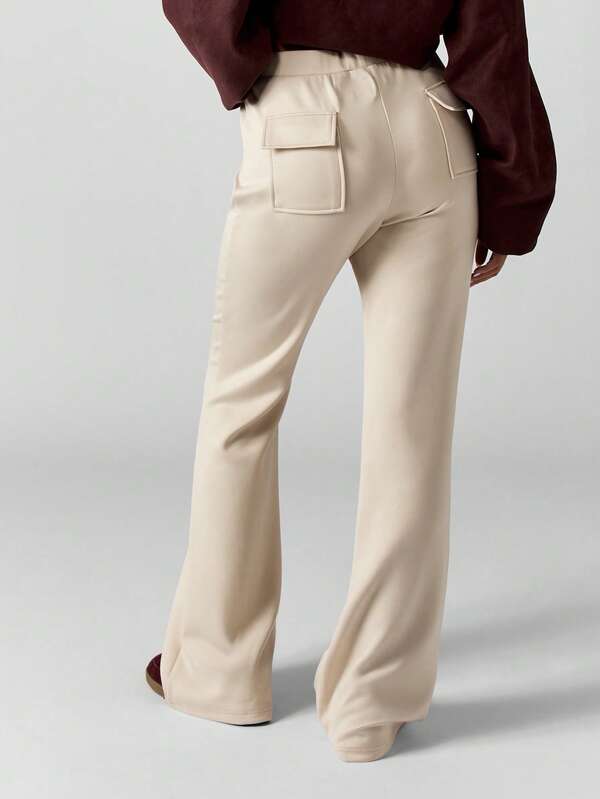 Missguided MISSGUIDED Wide Leg Sweatpants With Patch Pockets