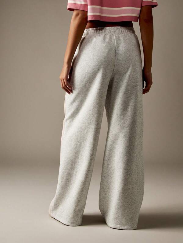 Missguided MISSGUIDED Wide Leg Sweatpants With Side Stripe Detail