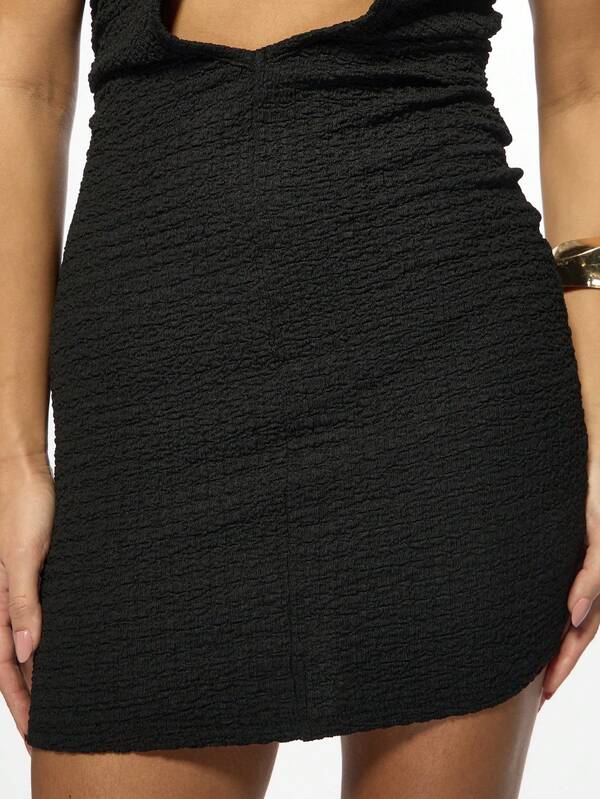 Missguided MISSGUIDED Women Spaghetti Strap Cut-Out Bodycon Mini Dress