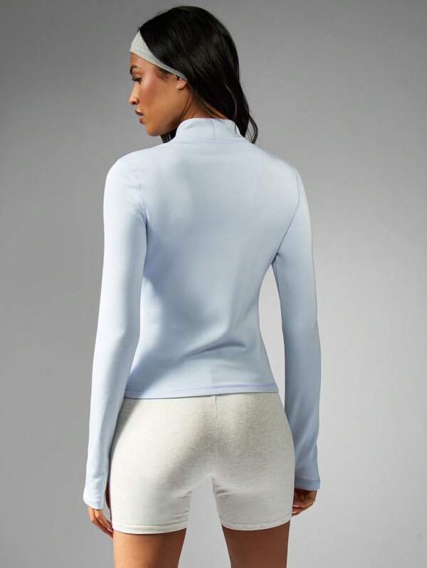 Missguided MISSGUIDED Workout Running Active Wear Half Zip Jacket