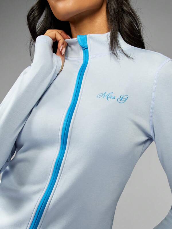 Missguided MISSGUIDED Workout Running Active Wear Half Zip Jacket