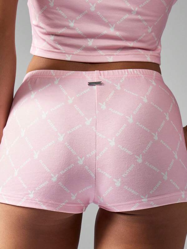 Missguided Missguided X Playboy All Over Print Casual Comfort Lounge Set