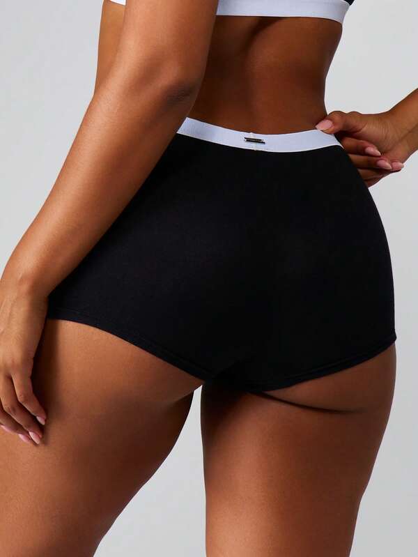 Missguided Missguided X Playboy Boyshort With Elastic Waistband