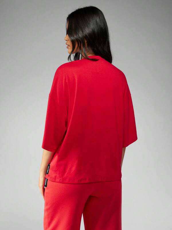 Missguided Missguided X Playboy Brand Graphic Oversized T-Shirt