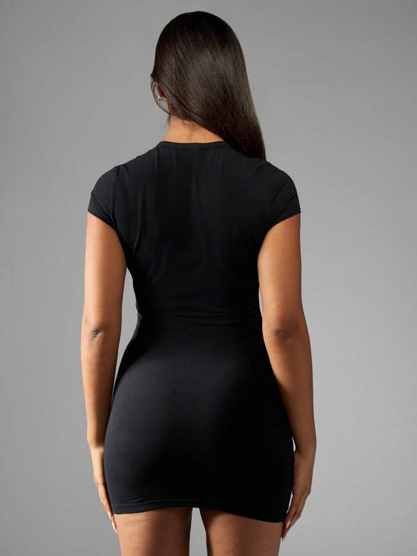 Missguided Missguided X Playboy Branded Ringer Bodycon Tank Mini Dress Car Racing