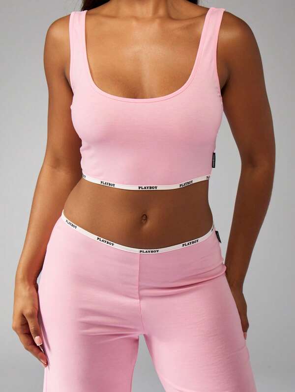 Missguided Missguided X Playboy Casual Loungewear Two Piece Matching Set