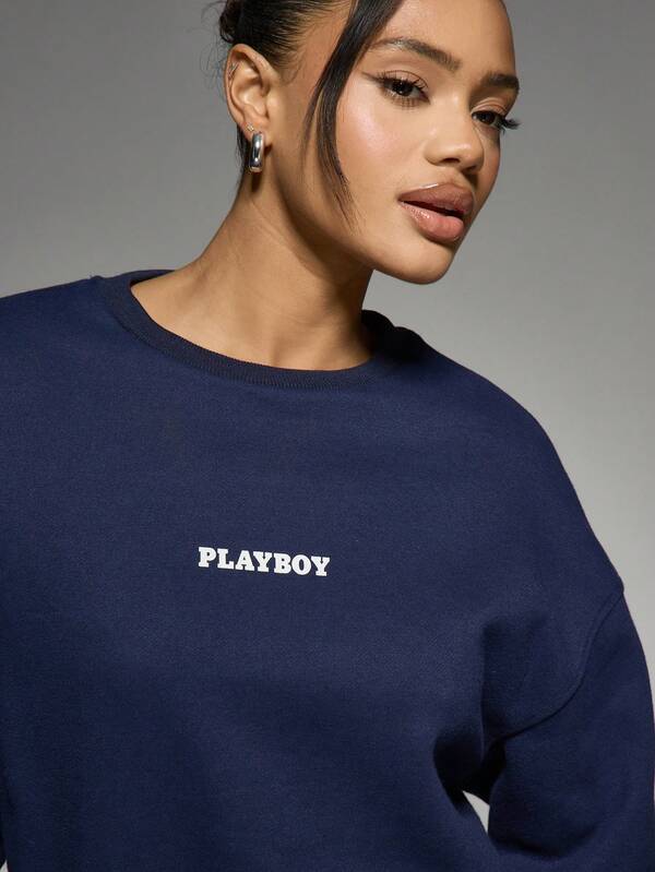 Missguided Missguided X Playboy Collectible Vintage Magazine Cover Art Sweatshirt