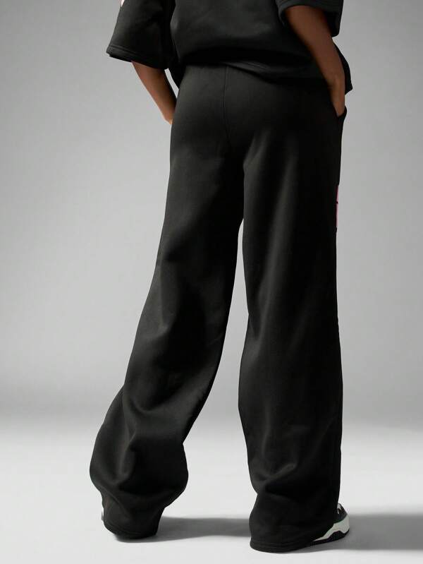 Missguided Missguided X Playboy ComFort Oversized Wide Leg Casual Sweatpants
