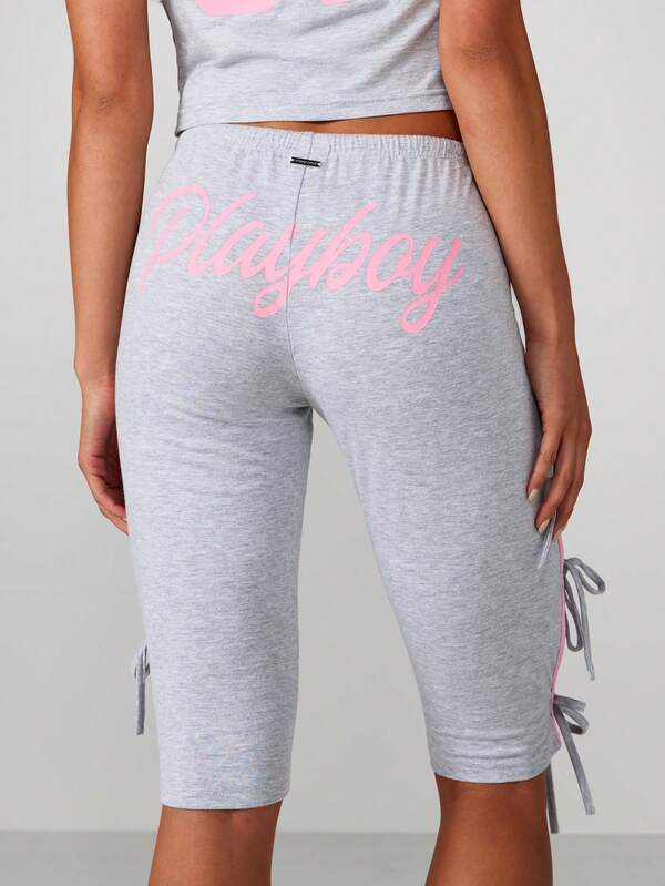 Missguided Missguided X Playboy Crop Top With Bow Ties