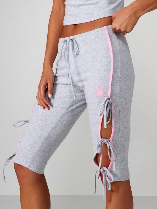 missguided Missguided x Playboy Crop Top With Bow Ties