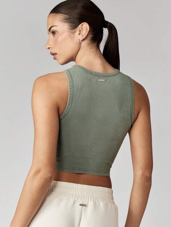 Missguided Missguided X Playboy Crystal Embellished Bunny Crop Tank Top