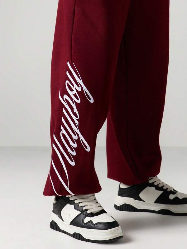 Missguided Missguided X Playboy Cuffed Joggers With Logo Emblem