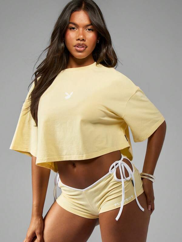 missguided Missguided x Playboy Everyday Basic Essential T Shirt