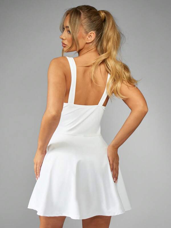 Missguided Missguided X Playboy Fit And Flare Skater Style Mini Dress