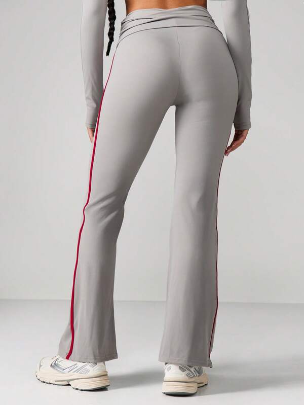 Missguided Missguided X Playboy Flare Sports Pants With Side Stripe