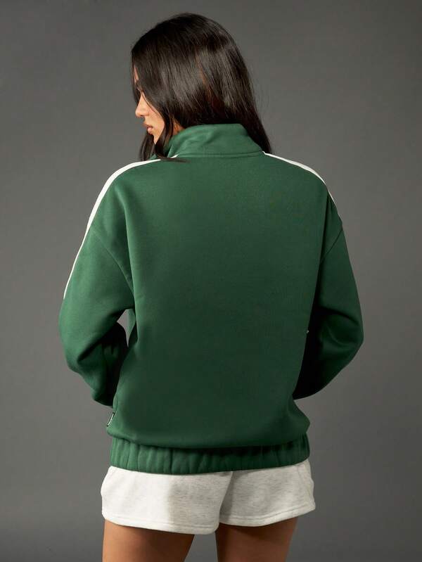Missguided Missguided X Playboy Full Zip Track Jacket With Contrast Stripe Detail