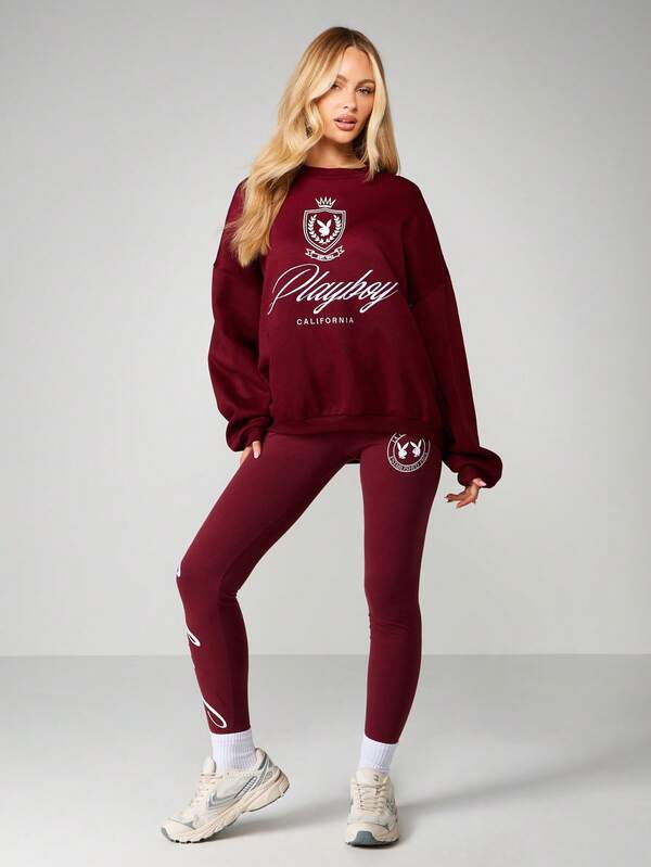 Missguided Missguided X Playboy Graphic Pullover Sweatshirt With Logo