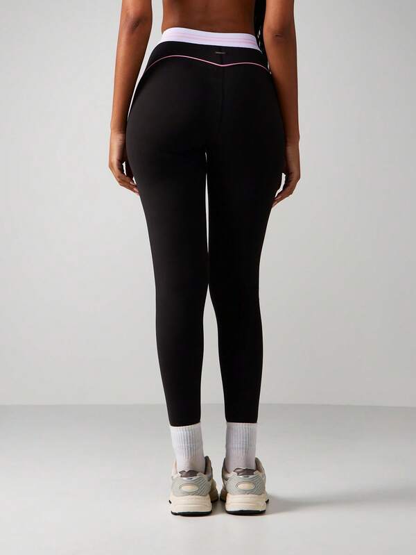 Missguided Missguided X Playboy High Rise Leggings With Side Stripe