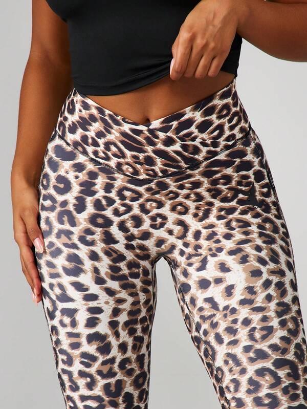 Missguided Missguided X Playboy High Rise Leopard Print Sports Leggings