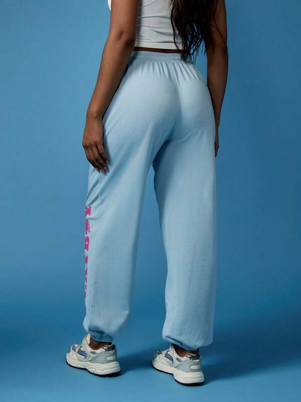 Missguided Missguided X Playboy High Waist Drawstring Athleisure Jogger Sweatpants