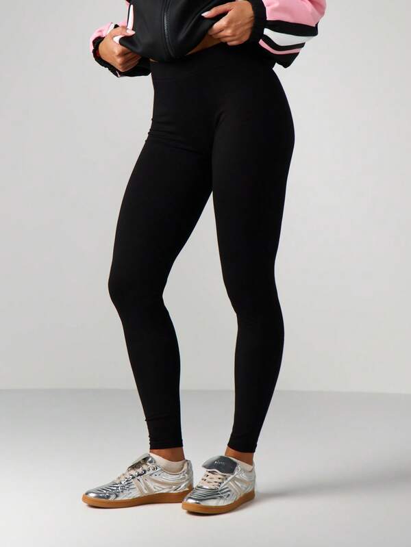 Missguided Missguided X Playboy High Waisted Embossed Leggings With Stretch