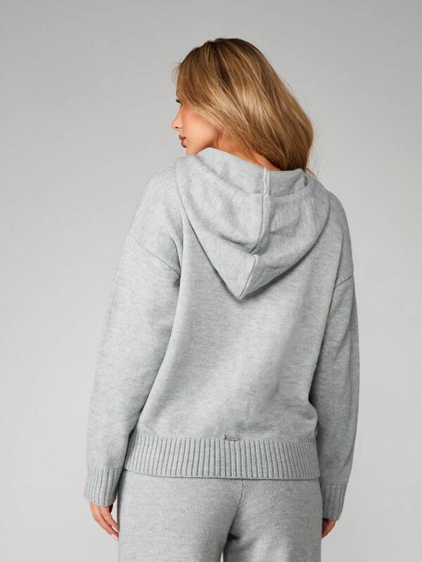 Missguided Missguided X Playboy Knitted Cardigan With Wide Leg Pants Set