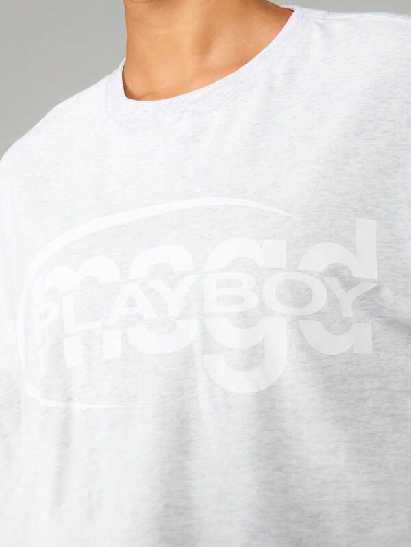 Missguided Missguided X Playboy Logo Long Sleeve Crop Sweatshirt