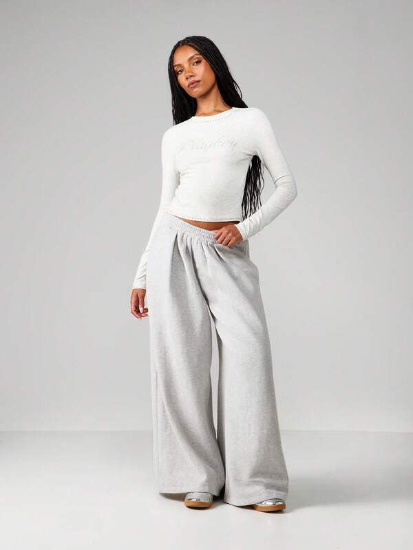 Missguided Missguided X Playboy Long Sleeve Crew Neck Sweatshirt With Studded Details