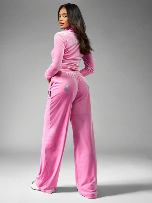 Missguided Missguided X Playboy MISSGUIDED Athleisure Ruched Side Jogger Pants