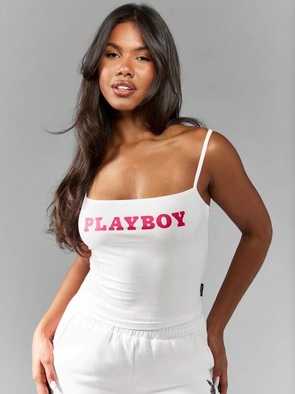 missguided Missguided x Playboy MISSGUIDED Basic Classic Spaghetti Strap Tank Top