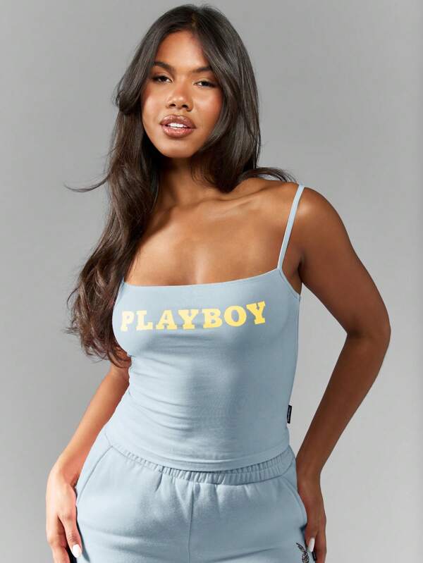 missguided Missguided x Playboy MISSGUIDED Classic Basic Spaghetti Strap Tank Top Camisole