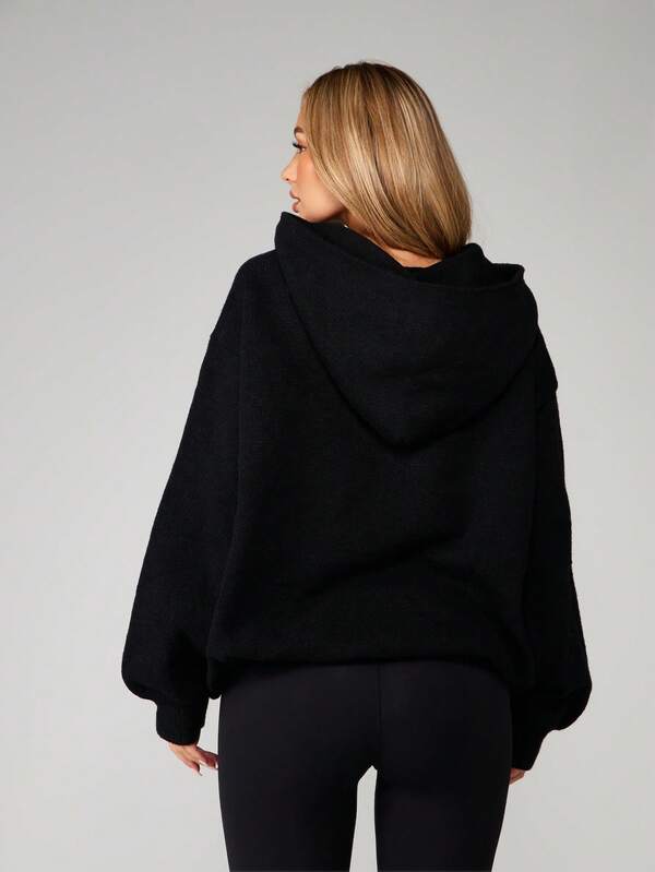 Missguided Missguided X Playboy MISSGUIDED Oversized Hooded Graphic Sweater With Logo